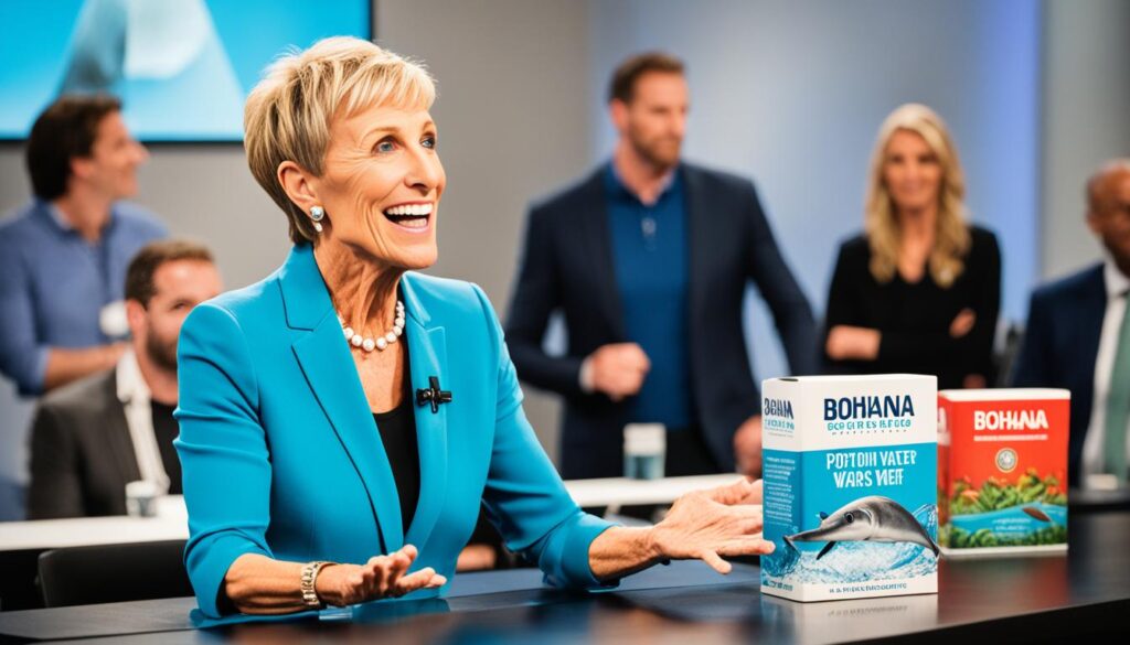 Barbara Corcoran negotiating with Bohana on Shark Tank Barbara Corcoran negotiating with Bohana on Shark Tank