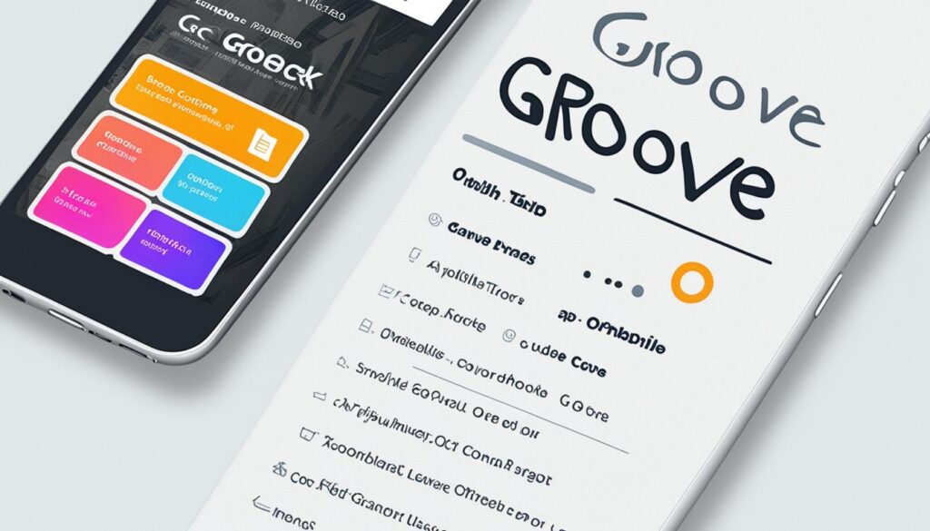 Groove Book user-friendly app interface
