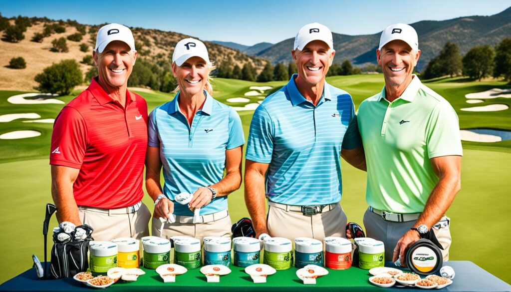 Satisfied Golfers with Back 9 Dips Products