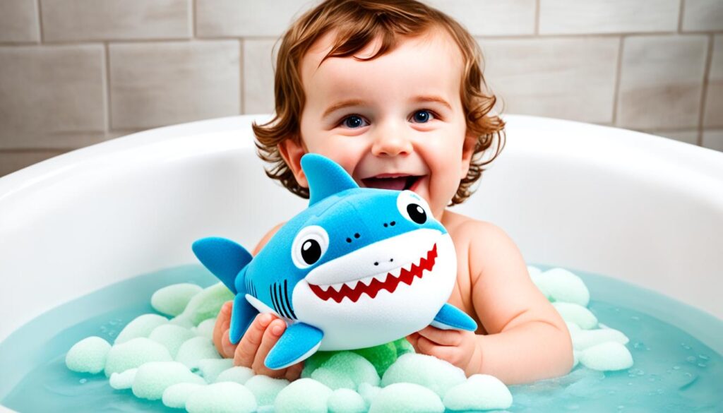 SoapSox bath toy features