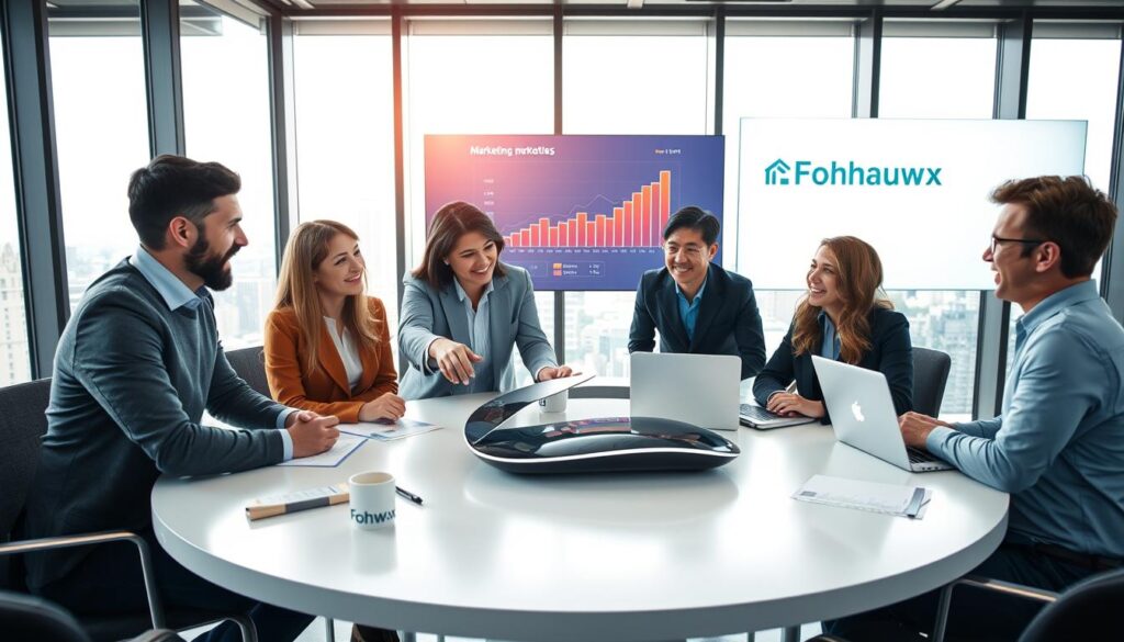 Shark Tank investors discussing Fohawx
