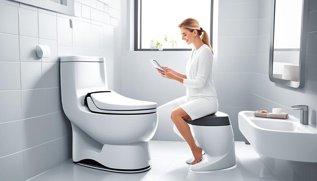 ergonomic toilet stool