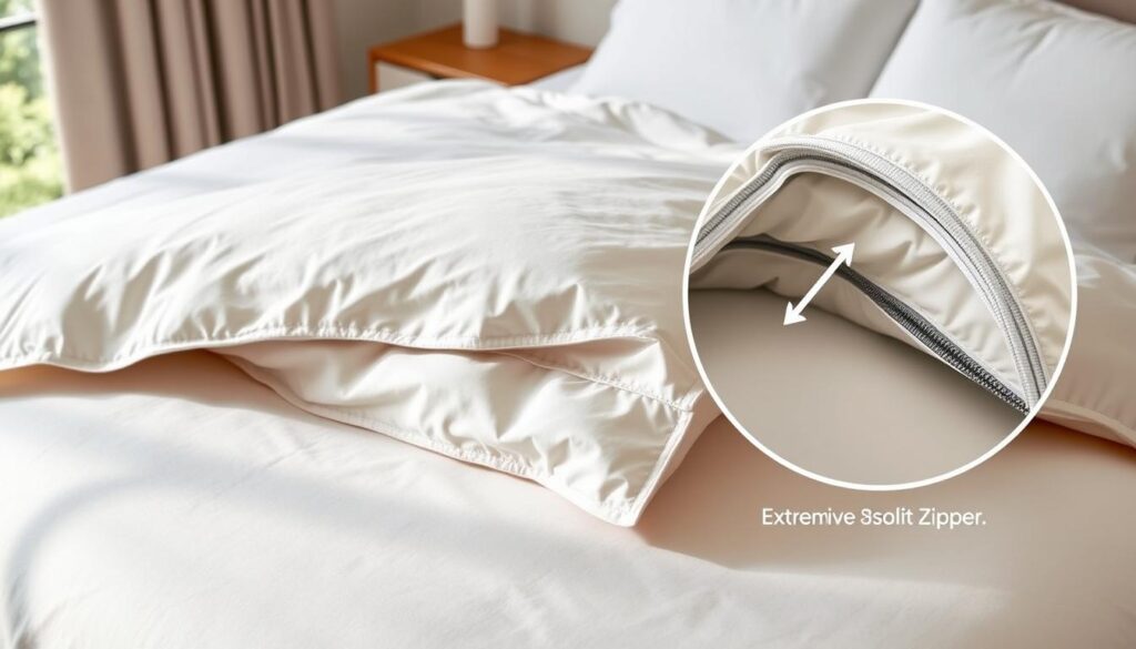 Triple-Zip duvet cover system Triple-Zip duvet cover system